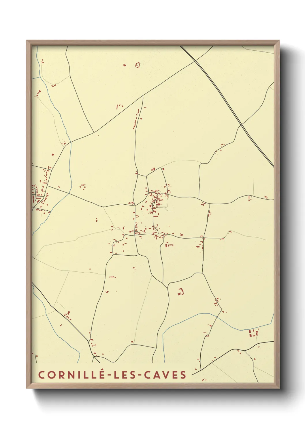 Un poster carteCornillé-les-Caves