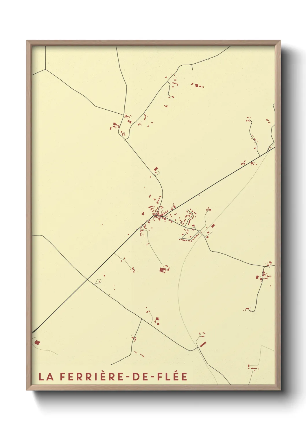 Un poster carteLa Ferrière-de-Flée