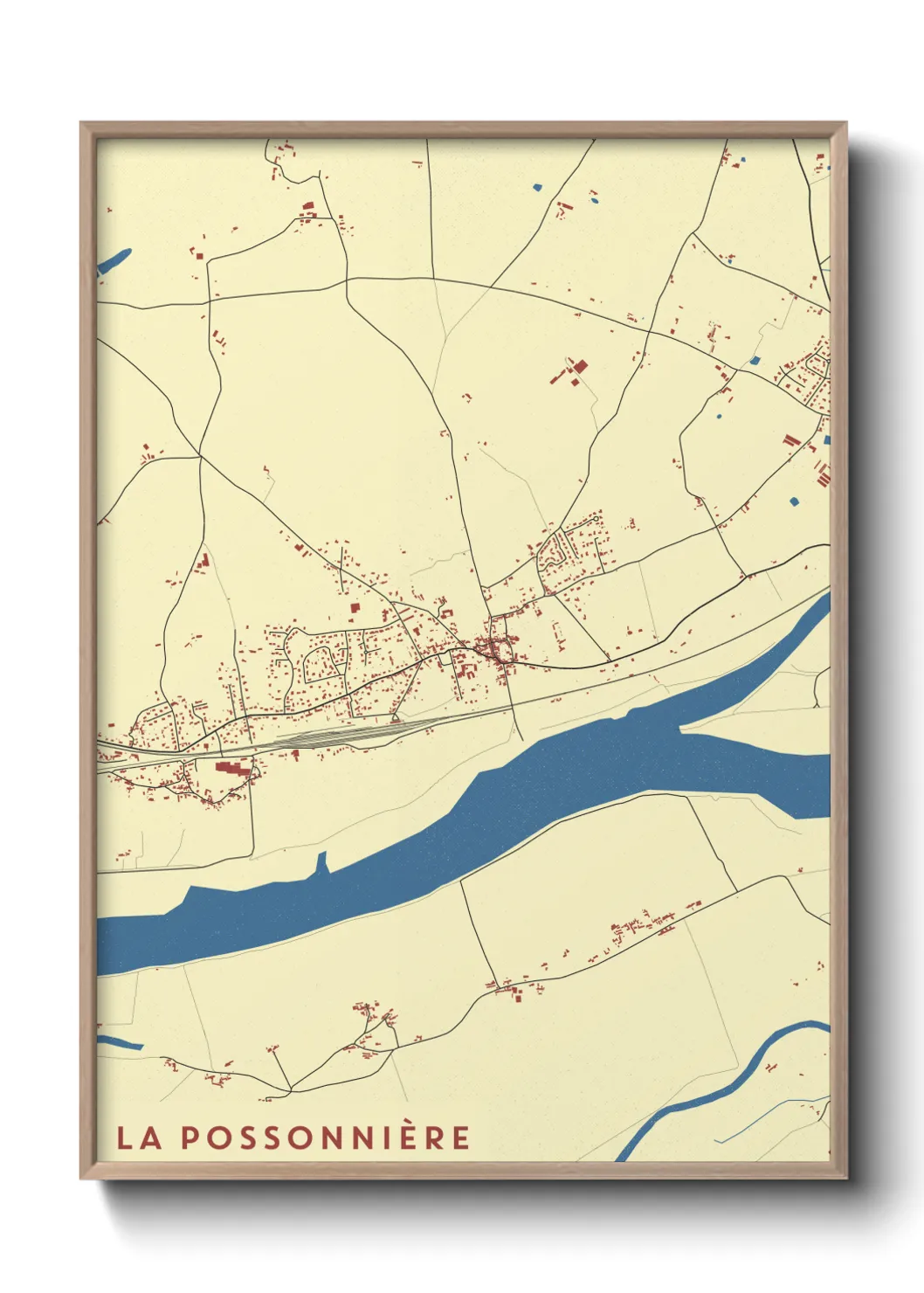 Une affiche de carte sur La Possonnière