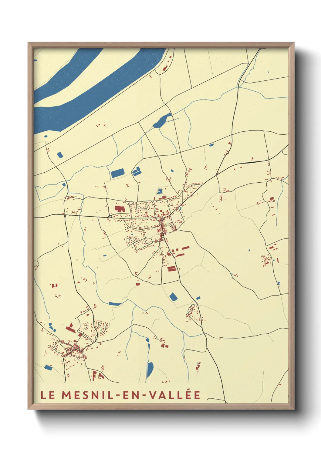 Un poster carteLe Mesnil-en-Vallée