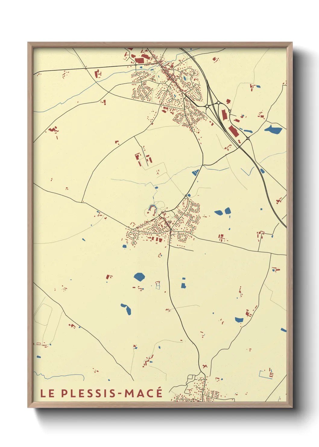 Un poster carteLe Plessis-Macé