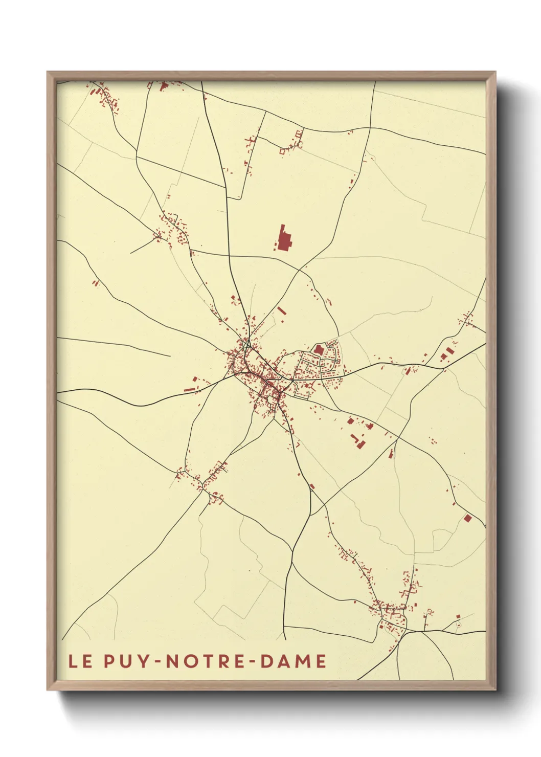 Un poster carteLe Puy-Notre-Dame
