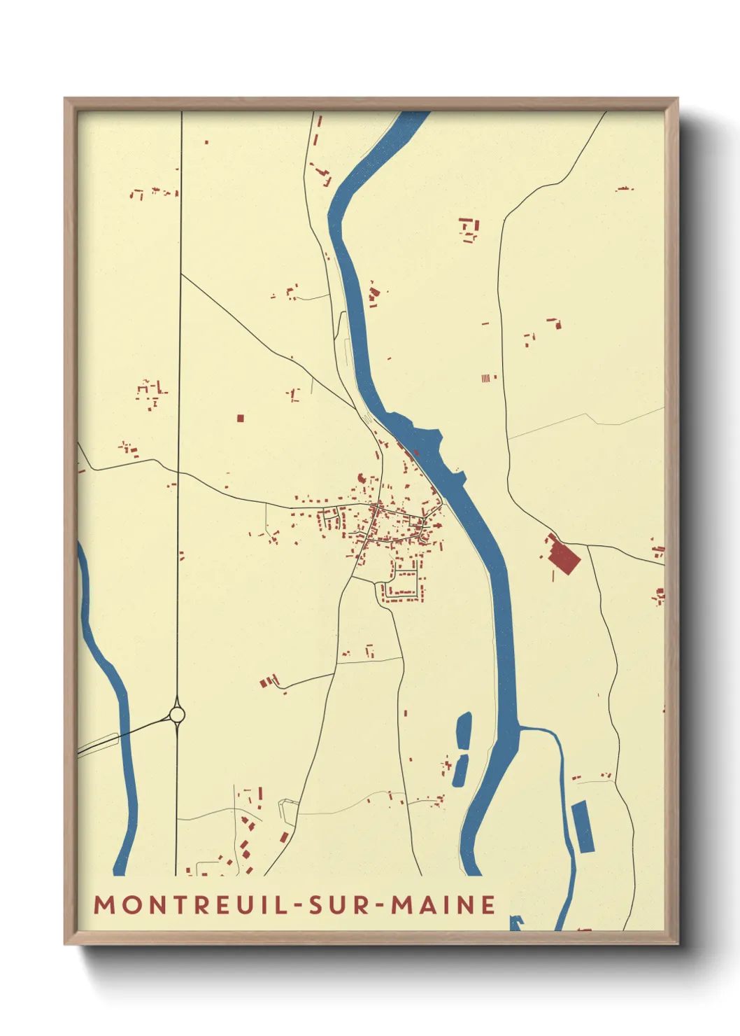 Un poster carteMontreuil-sur-Maine