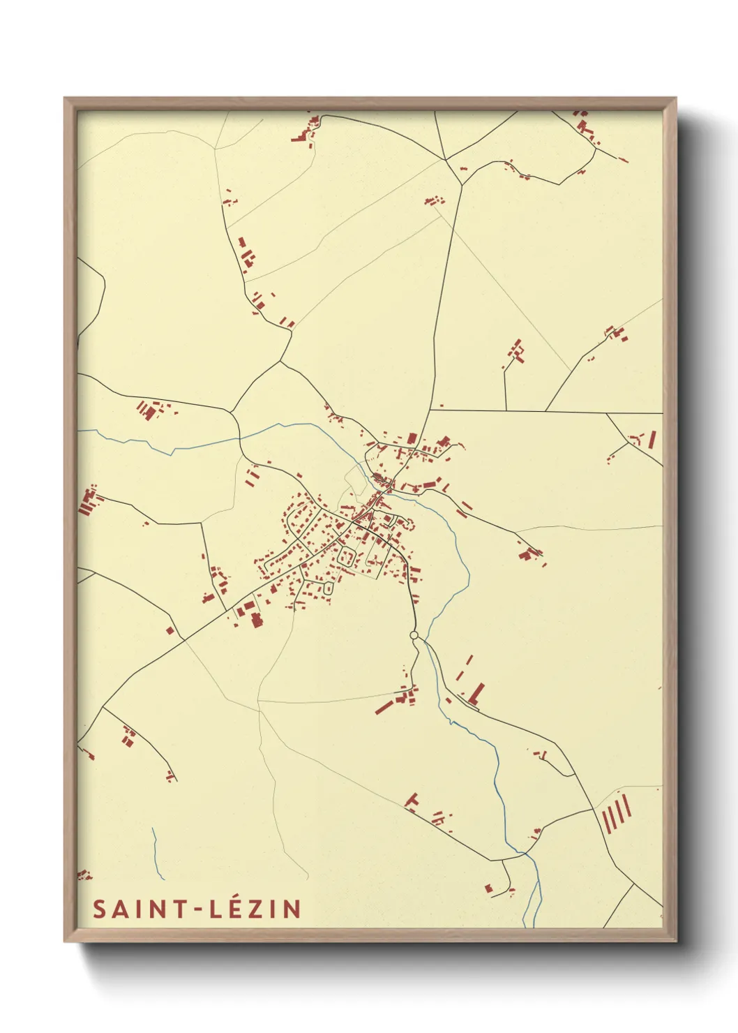 Un poster carteSaint-Lézin