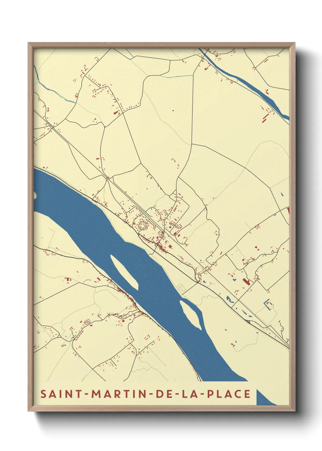 Un poster carteSaint-Martin-de-la-Place