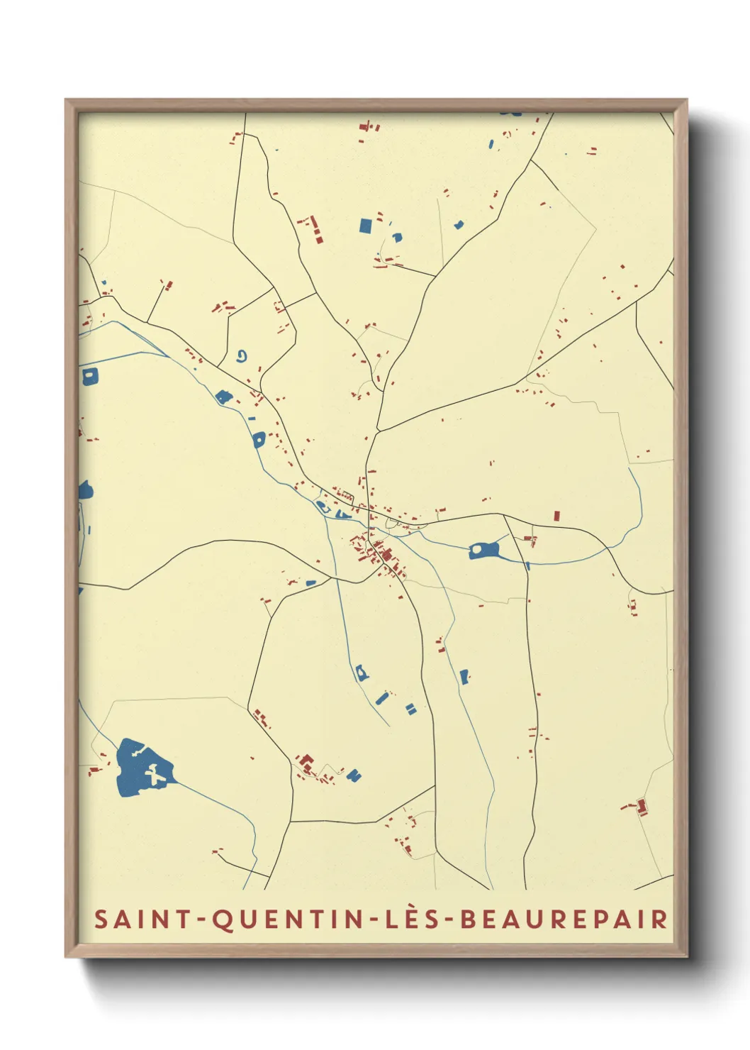 Un poster carteSaint-Quentin-lès-Beaurepaire