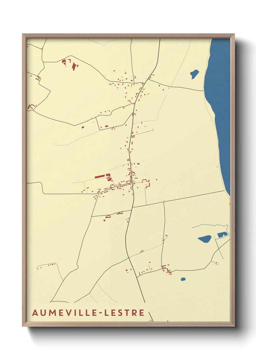 Un poster carteAumeville-Lestre