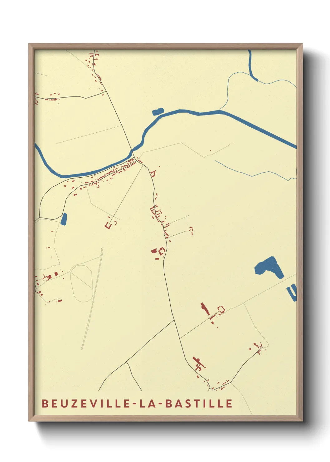 Un poster carteBeuzeville-la-Bastille