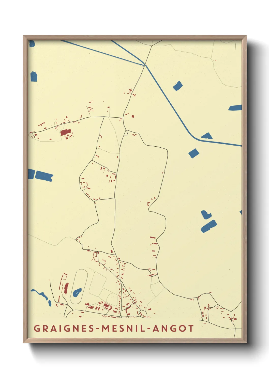 Un poster carteGraignes-Mesnil-Angot