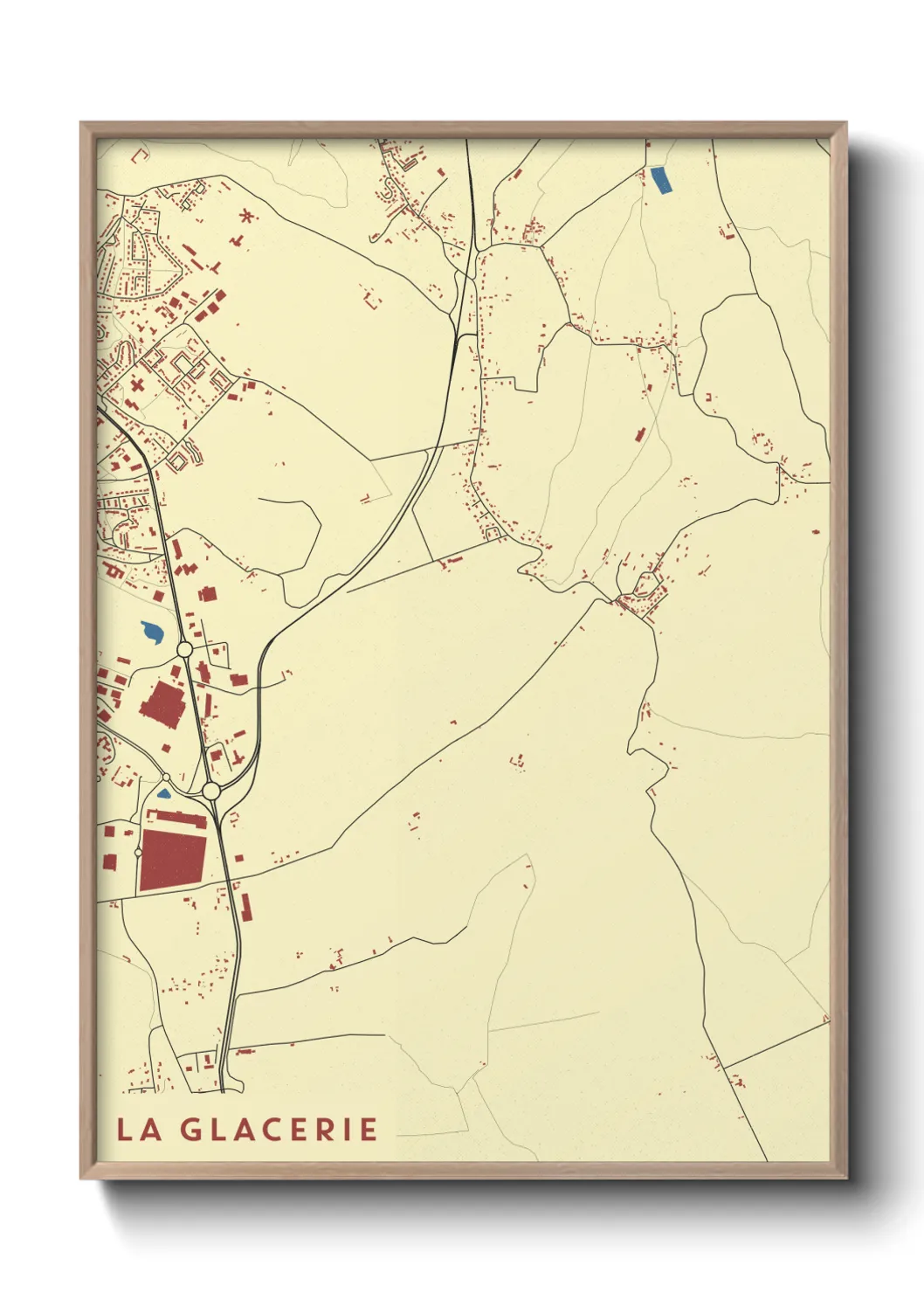 Un poster carteLa Glacerie