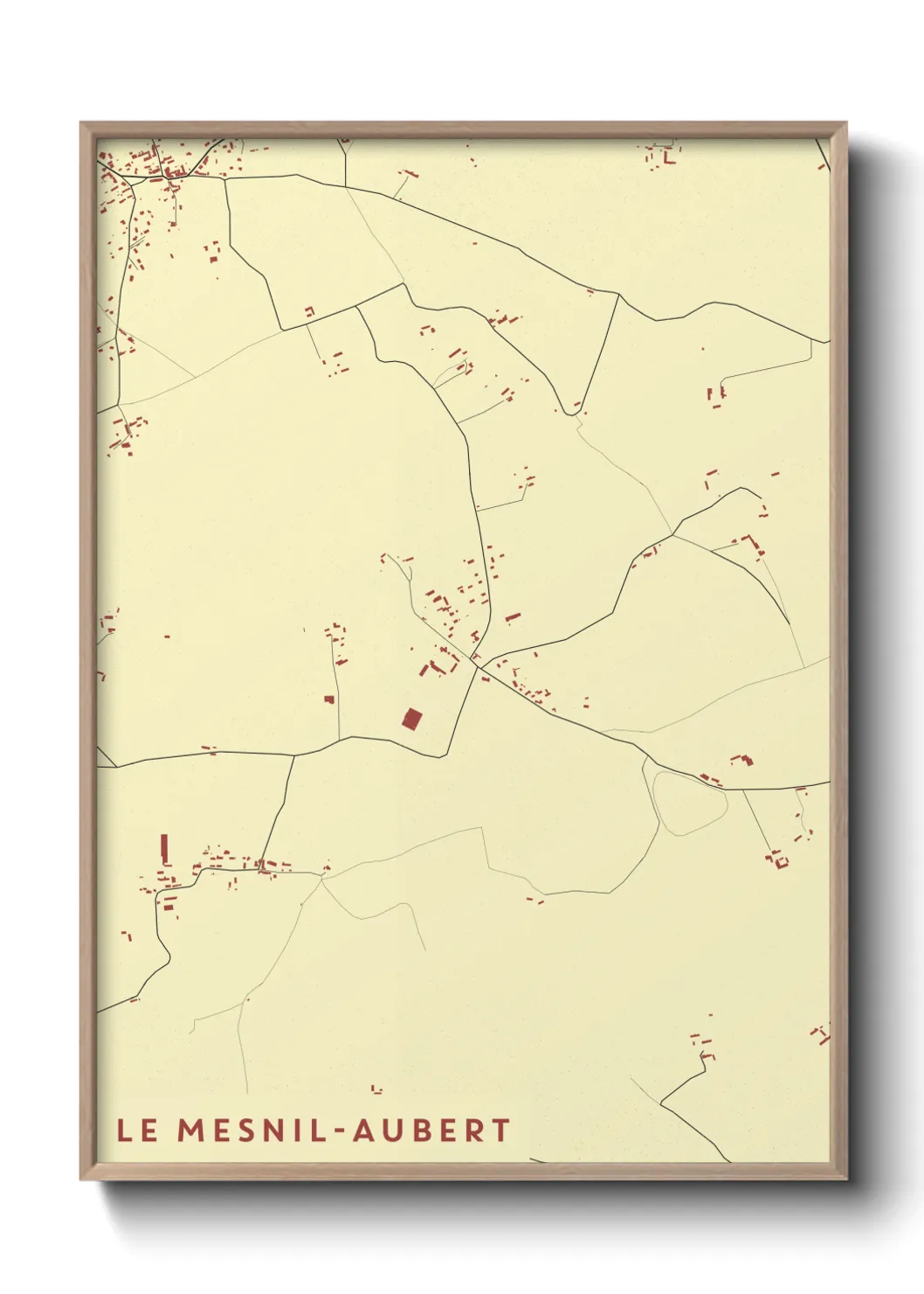 Un poster carteLe Mesnil-Aubert