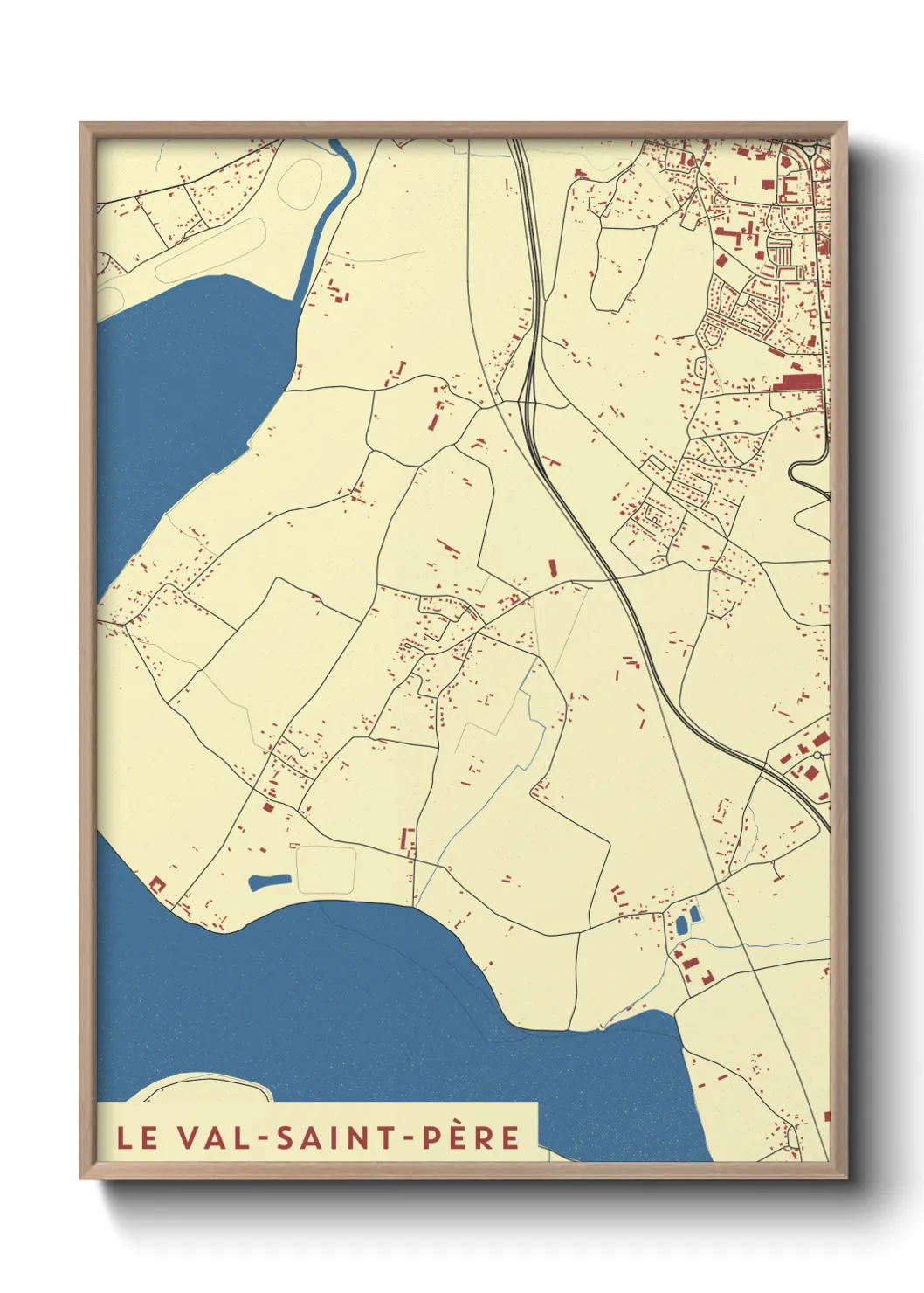 Un poster carteLe Val-Saint-Père