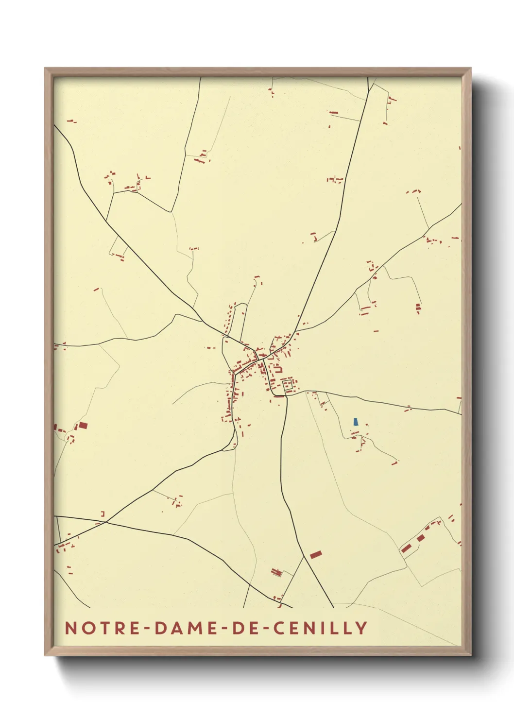 Un poster carteNotre-Dame-de-Cenilly