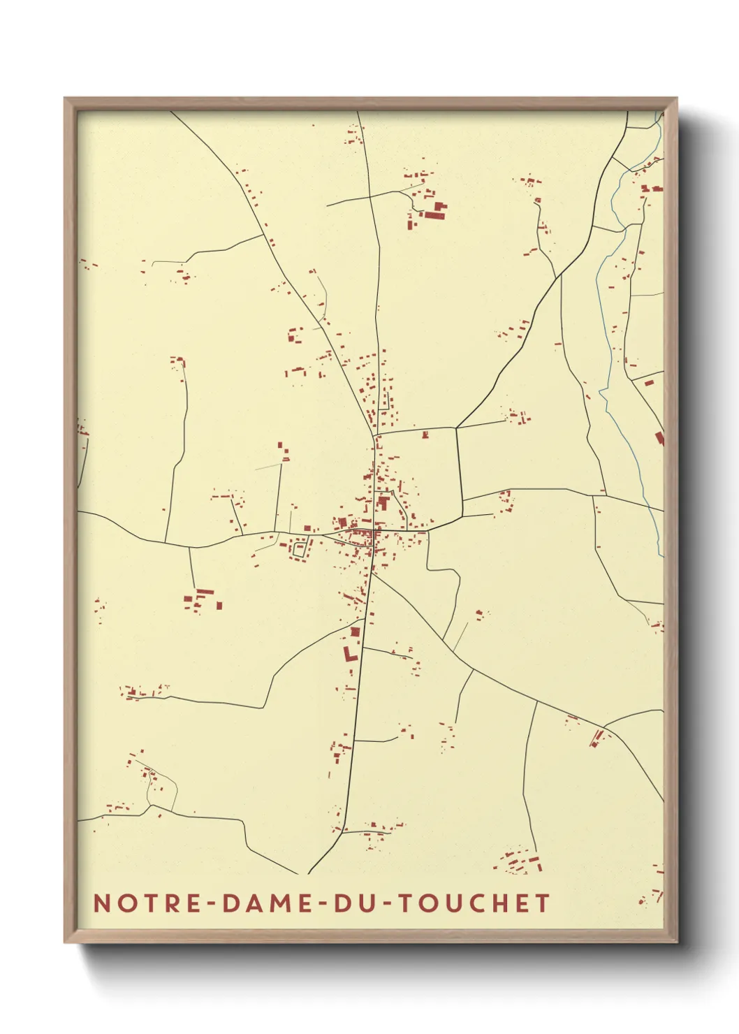 Un poster carteNotre-Dame-du-Touchet
