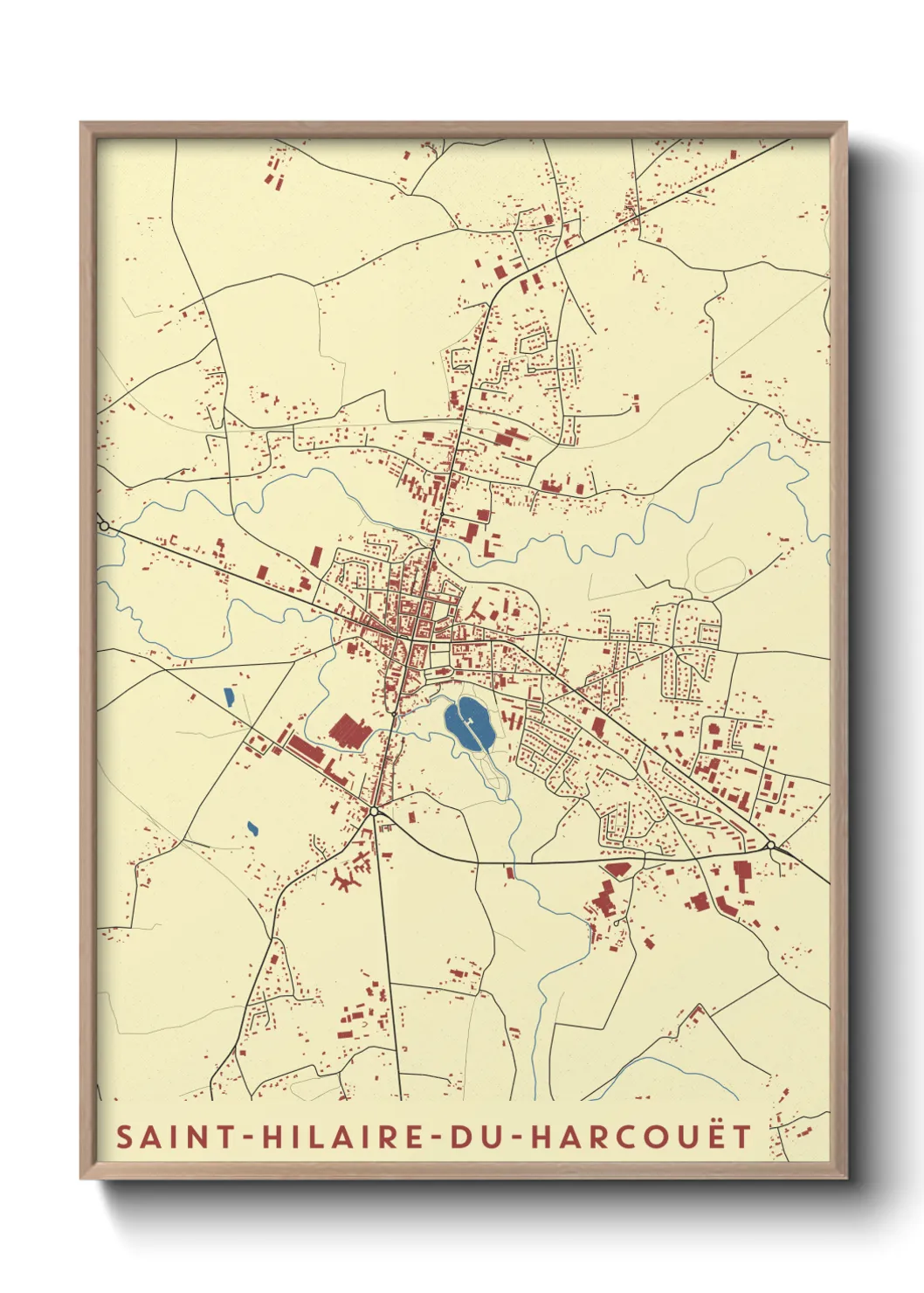 Un poster carteSaint-Hilaire-du-Harcouët