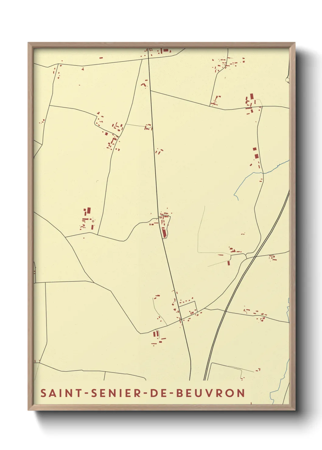 Un poster carteSaint-Senier-de-Beuvron