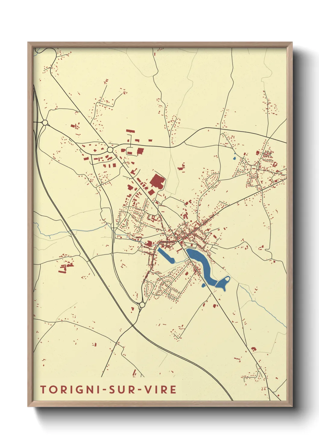 Un poster carteTorigni-sur-Vire