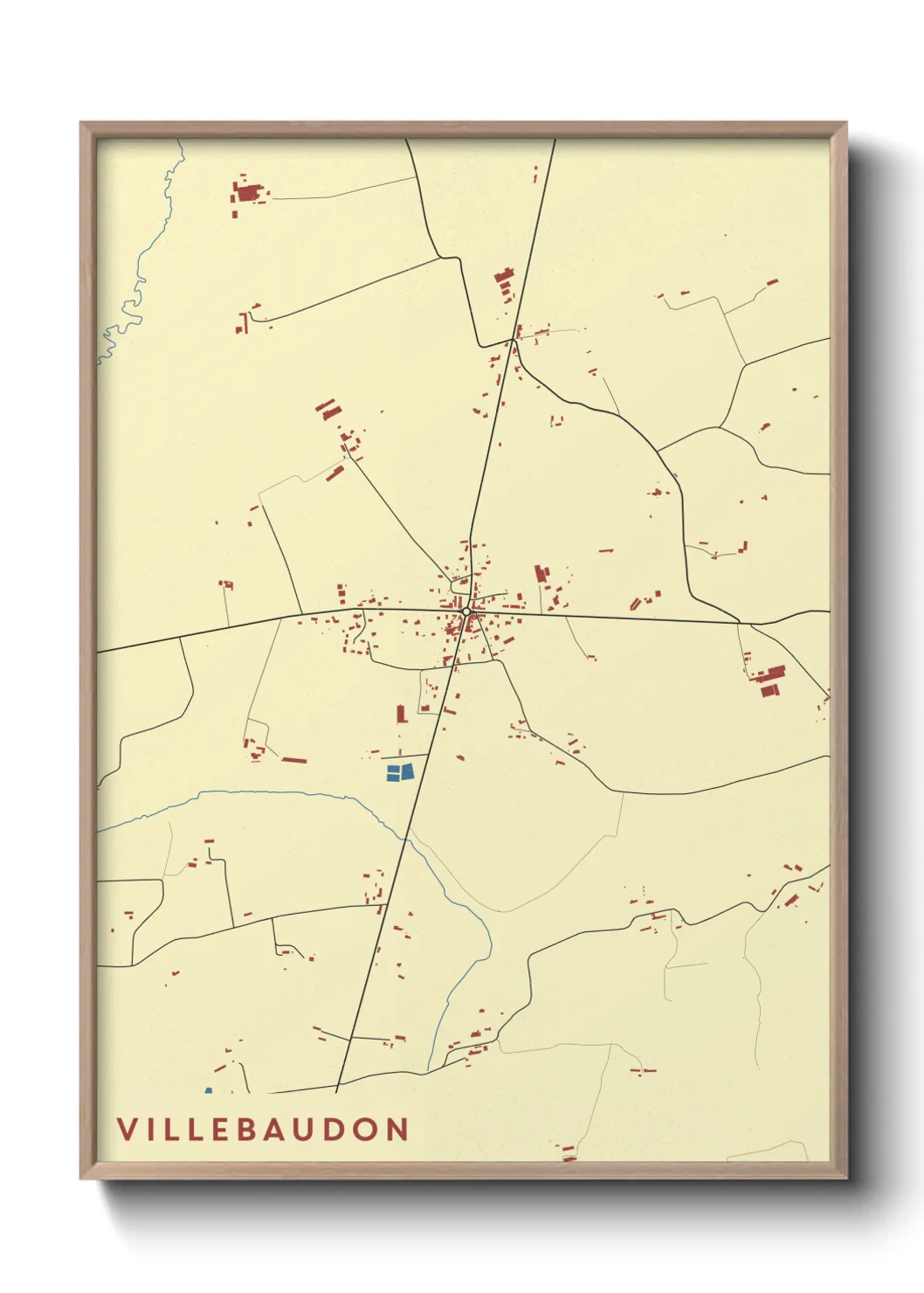 Un poster carteVillebaudon