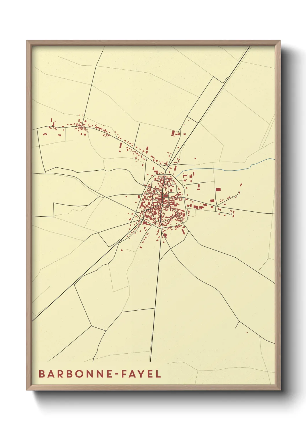 Un poster carteBarbonne-Fayel