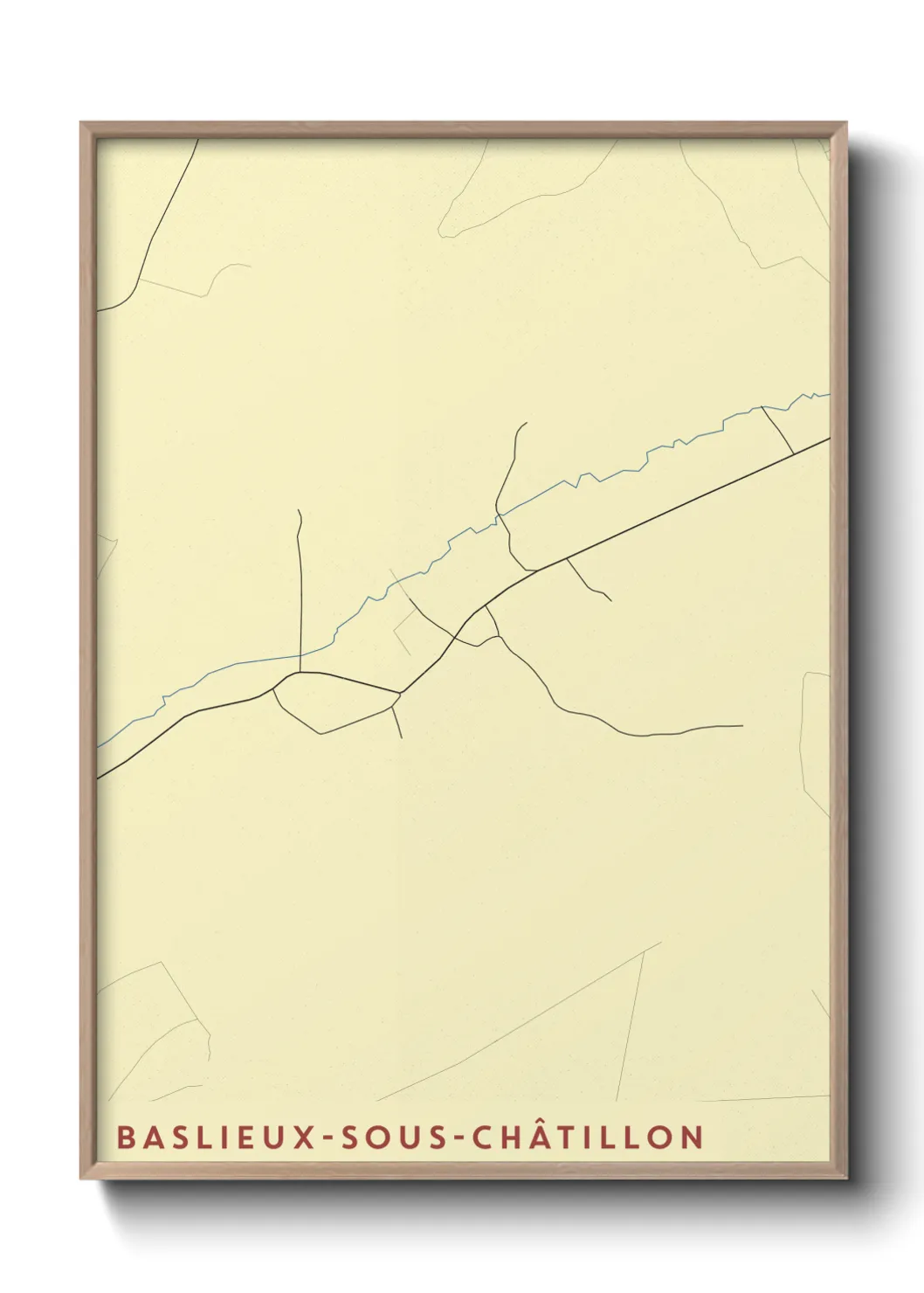 Un poster carteBaslieux-sous-Châtillon