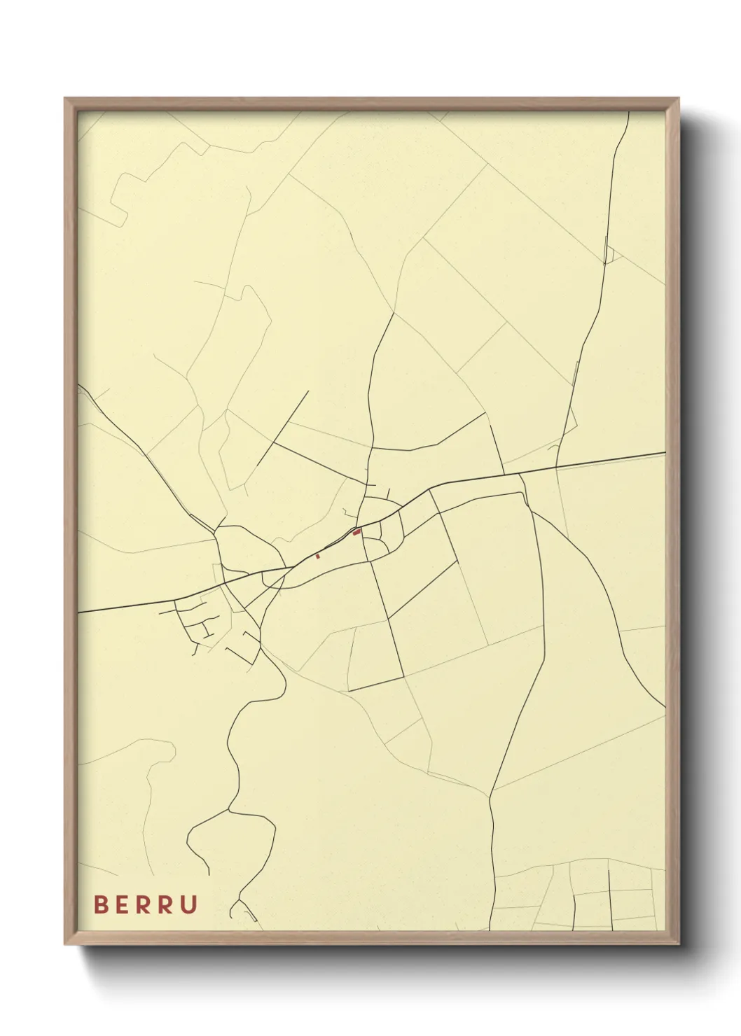 Une affiche de carte sur Berru