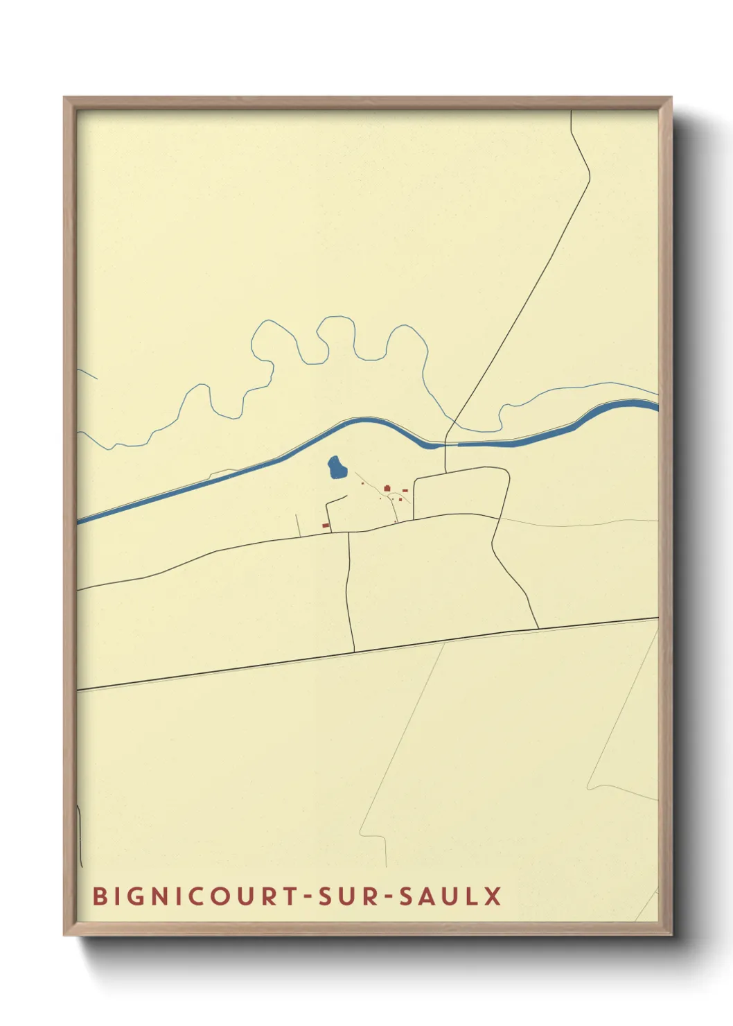 Un poster carteBignicourt-sur-Saulx