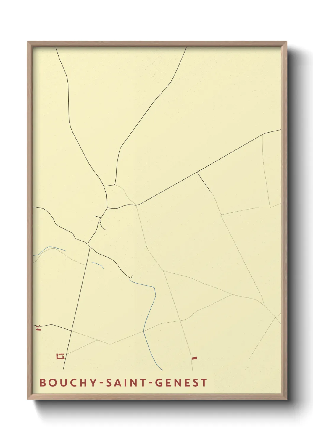 Un poster carteBouchy-Saint-Genest