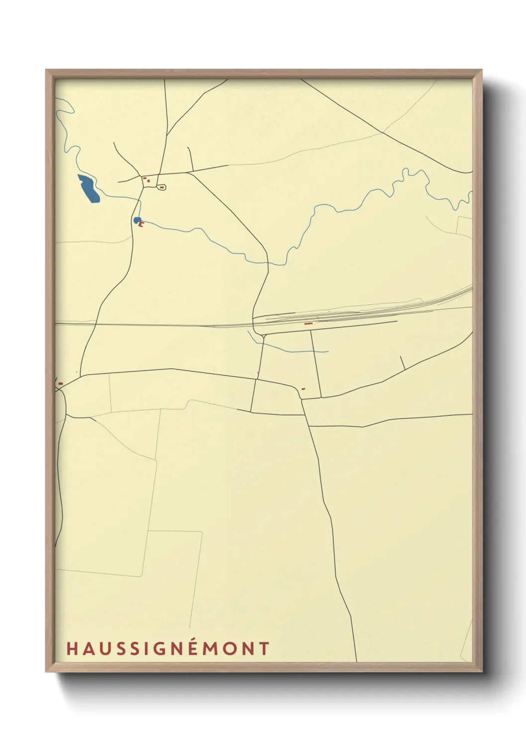 Une affiche de carte sur Haussignémont