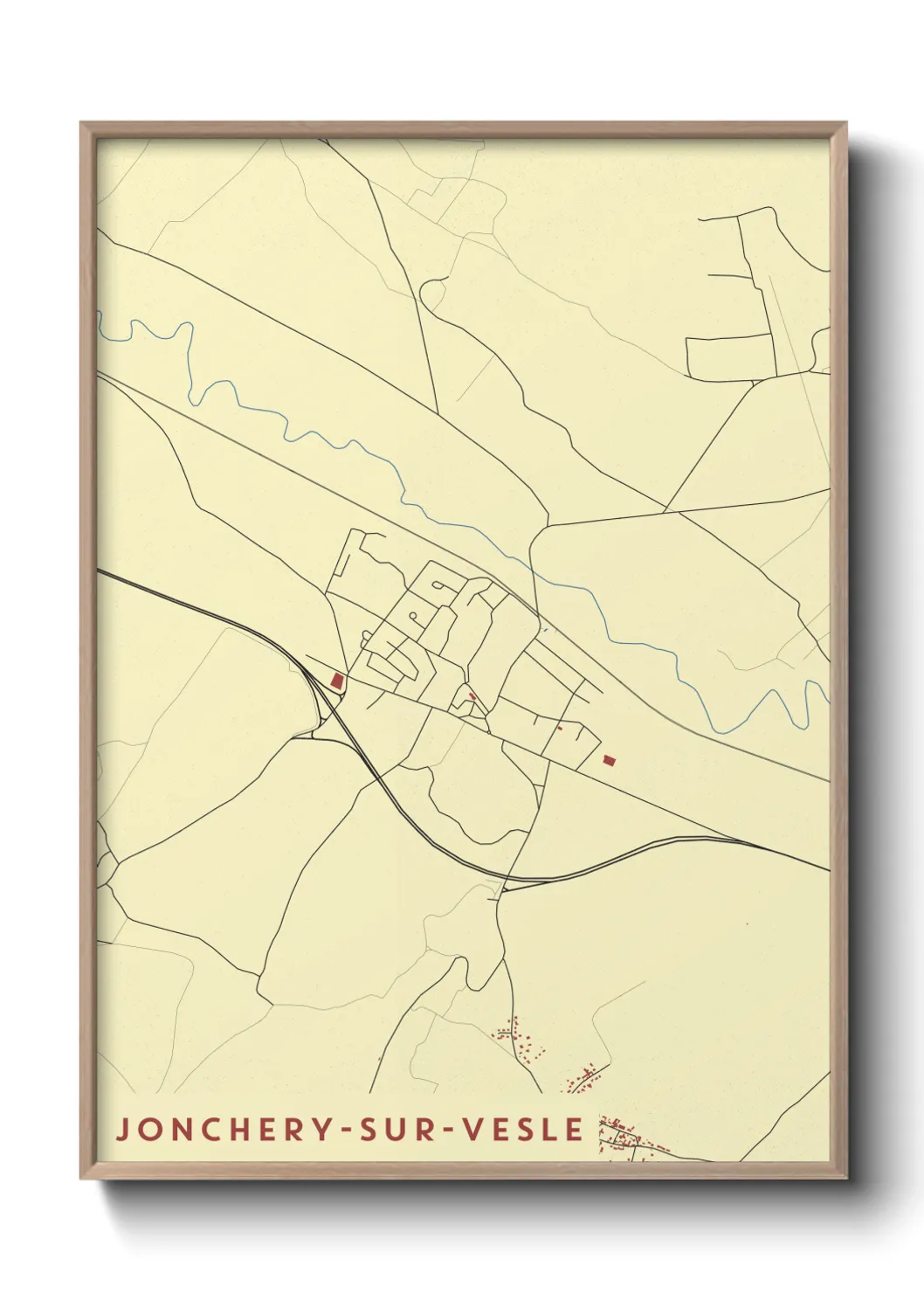 Un poster carteJonchery-sur-Vesle