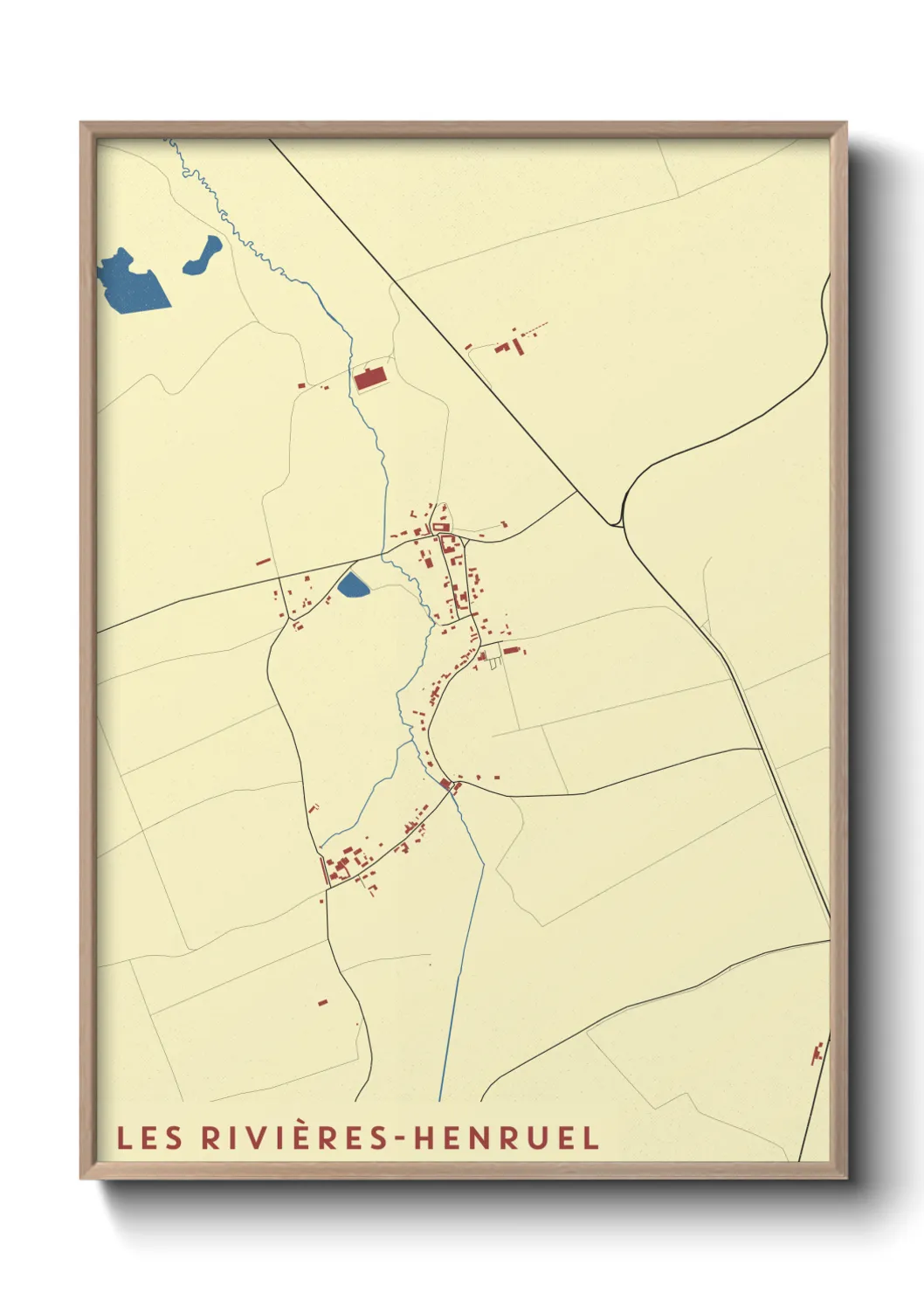 Un poster carteLes Rivières-Henruel