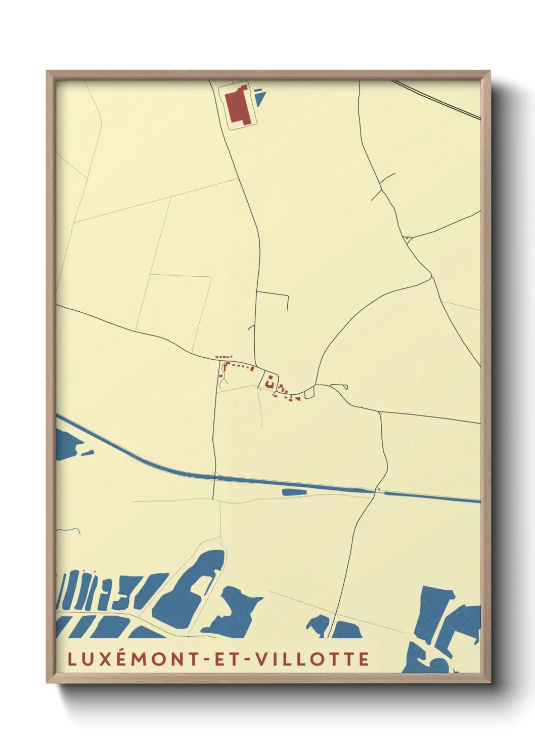 Un poster carteLuxémont-et-Villotte