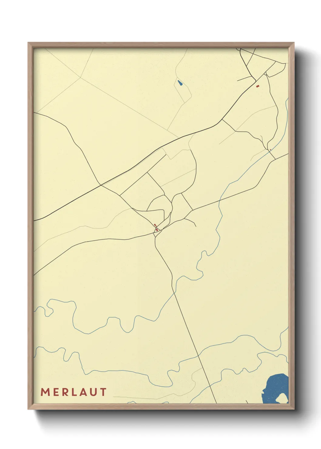 Une affiche de carte sur Merlaut