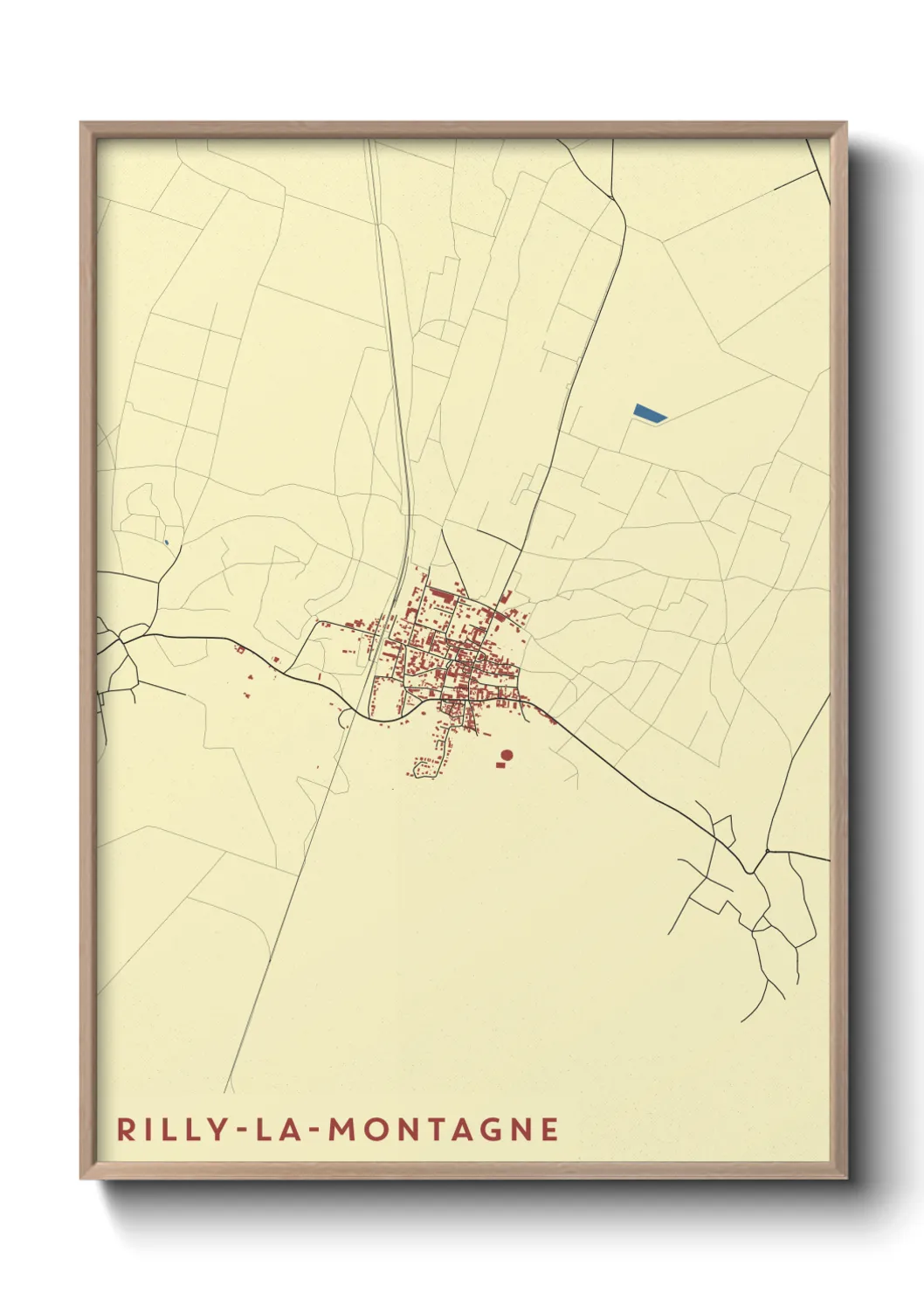 Une affiche de carte sur Rilly-la-Montagne
