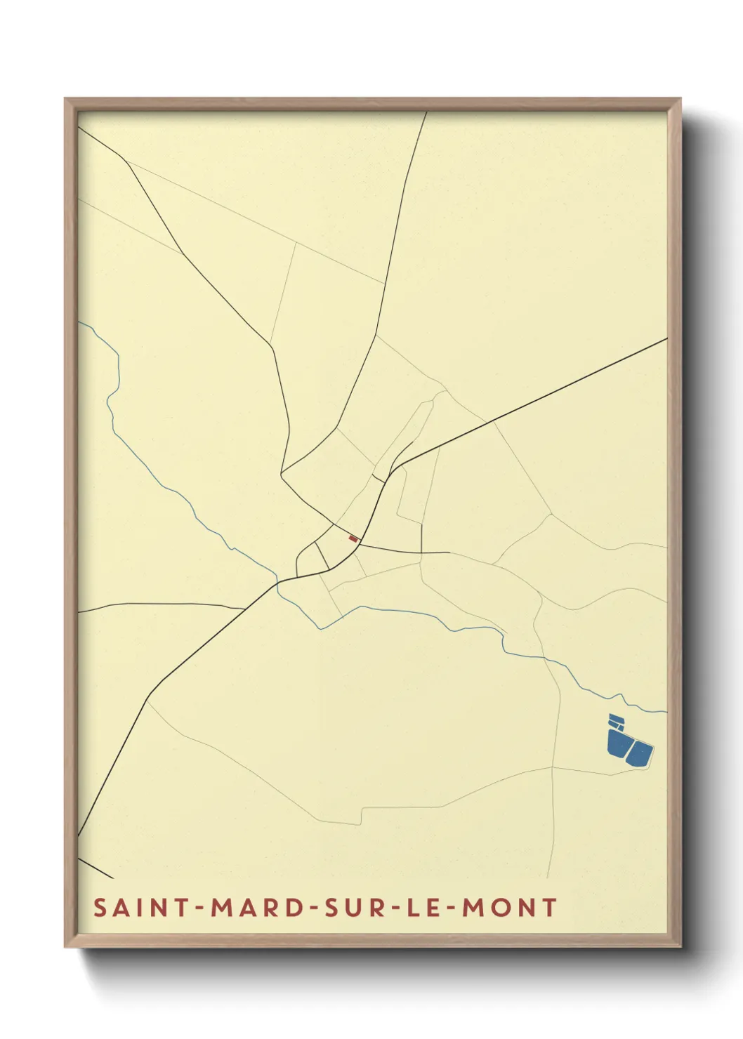Un poster carteSaint-Mard-sur-le-Mont