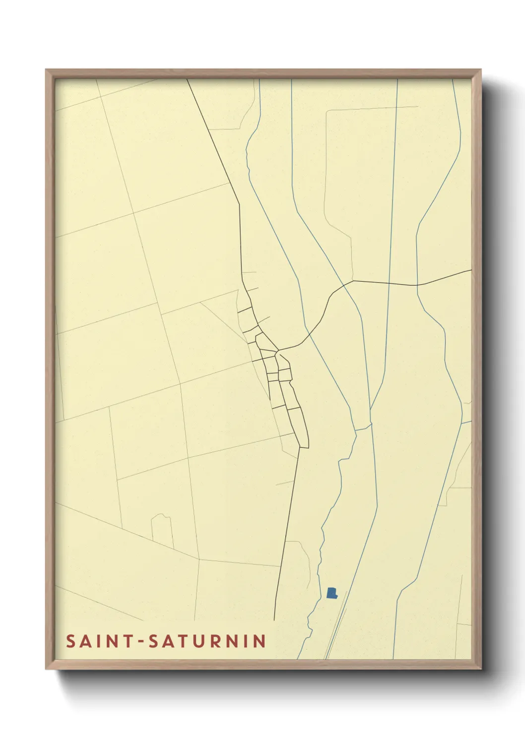 Un poster carteSaint-Saturnin