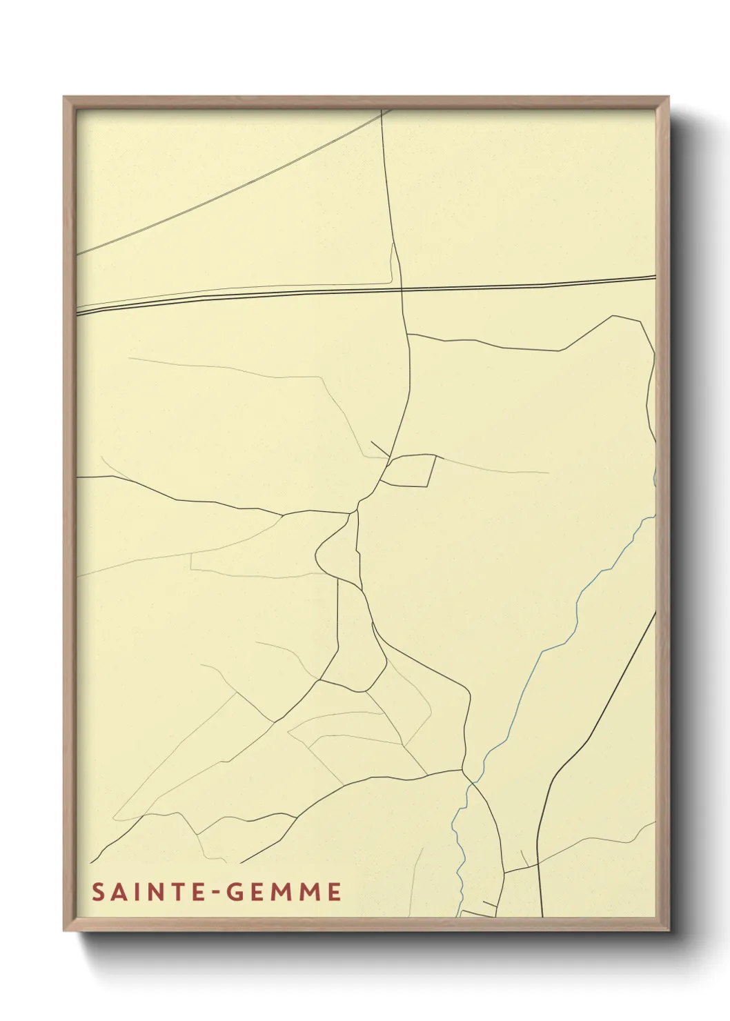 Un poster carteSainte-Gemme