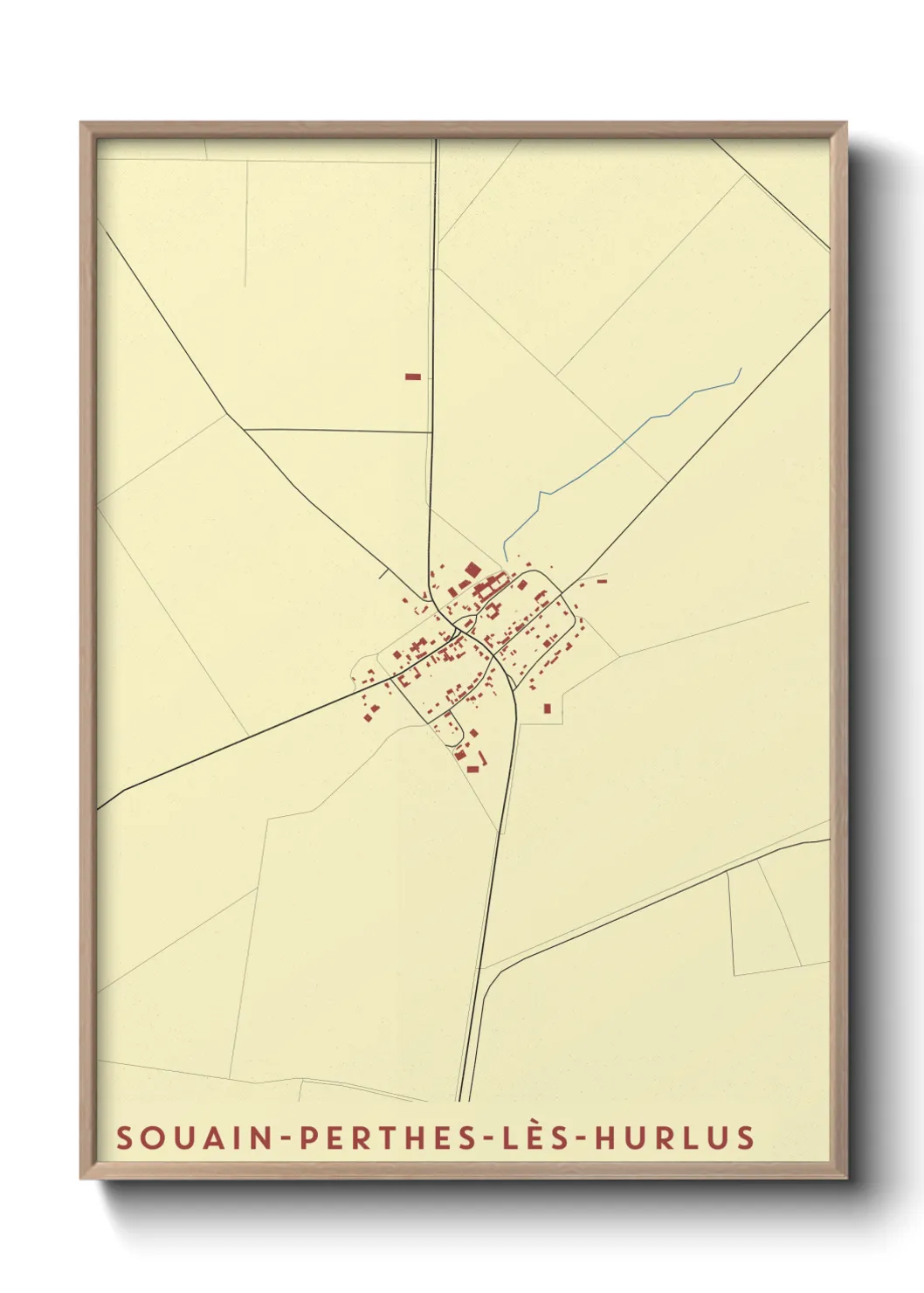Un poster carteSouain-Perthes-lès-Hurlus