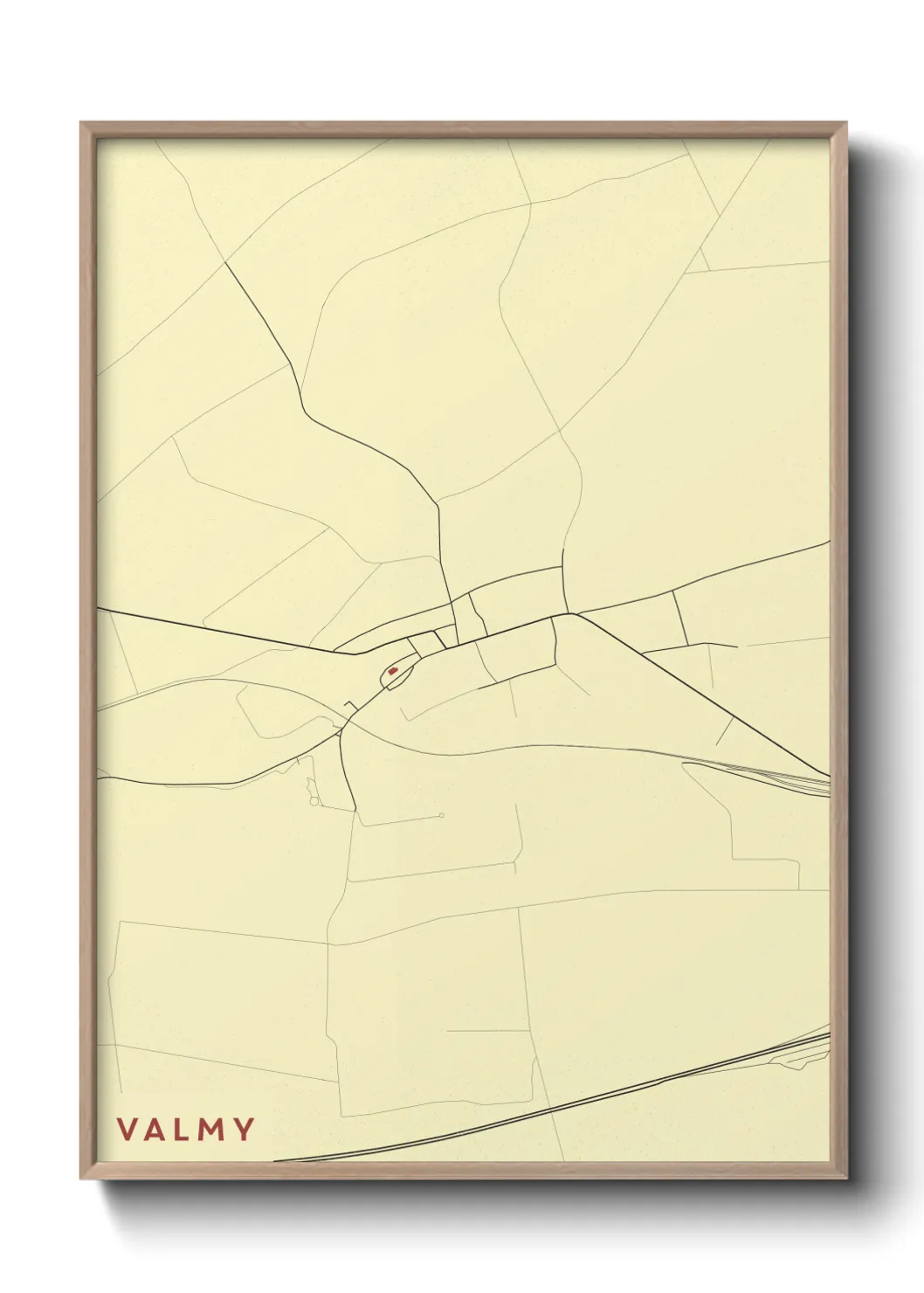 Une affiche de carte sur Valmy