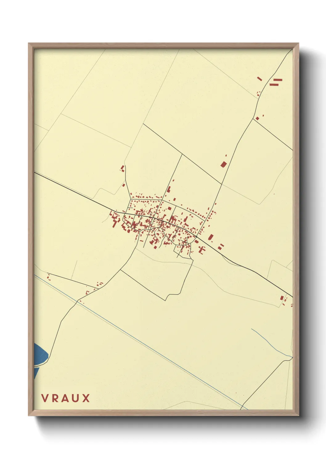 Une affiche de carte sur Vraux