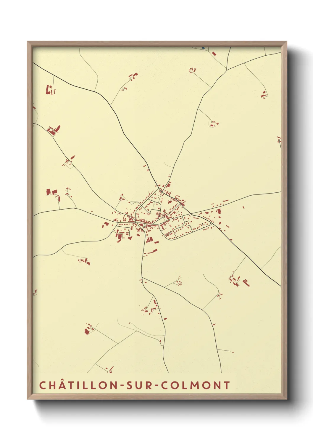 Un poster carteChâtillon-sur-Colmont