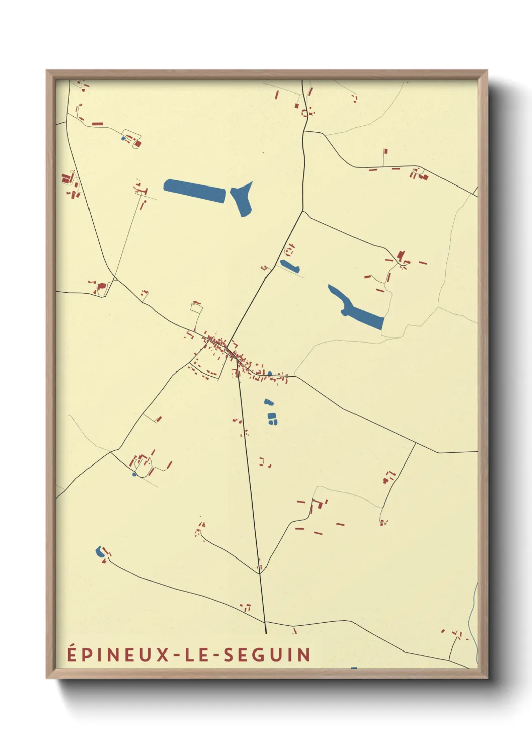 Un poster carteÉpineux-le-Seguin