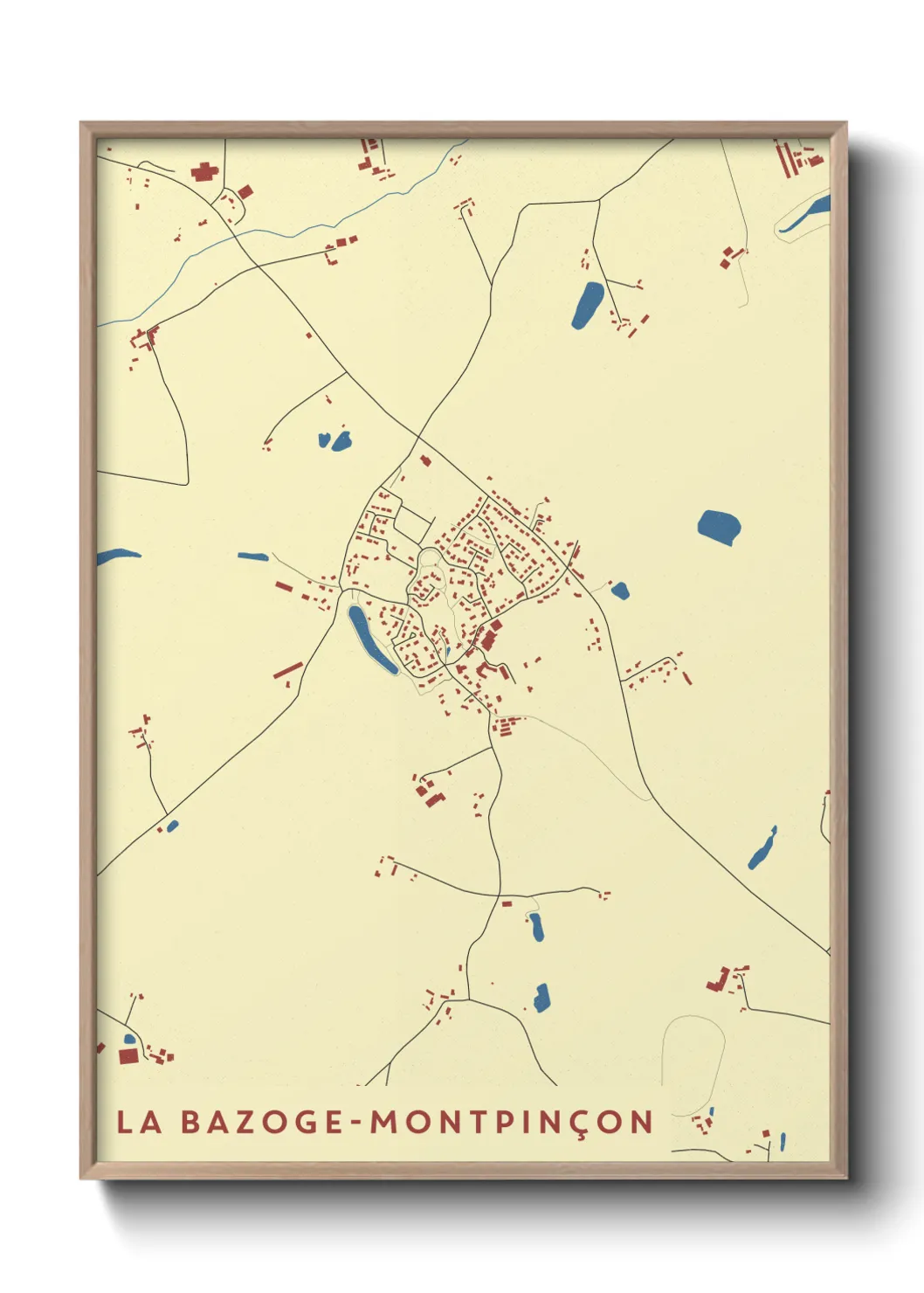 Un poster carteLa Bazoge-Montpinçon