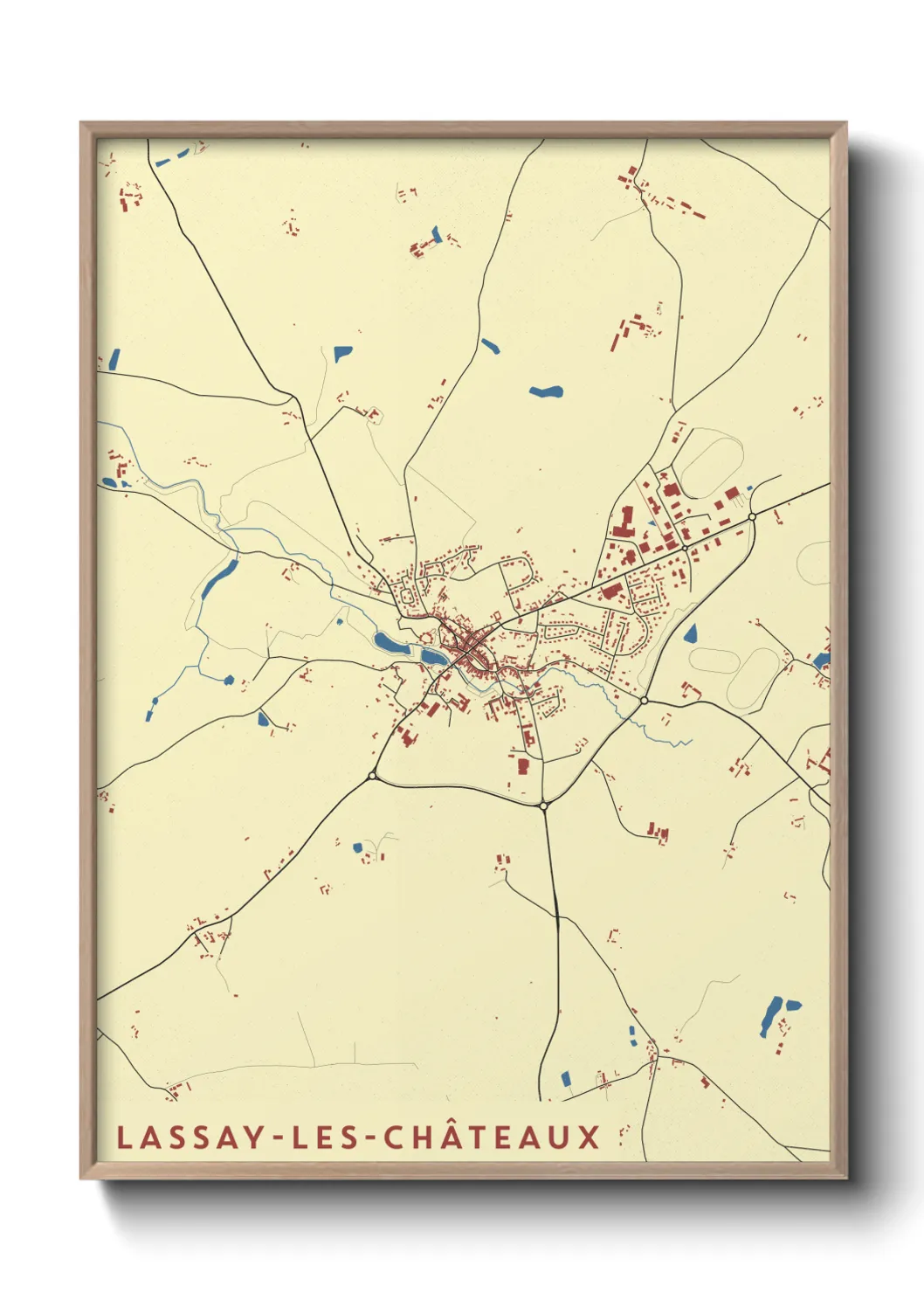 Un poster carteLassay-les-Châteaux