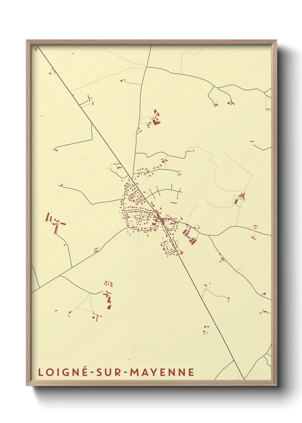 Un poster carteLoigné-sur-Mayenne