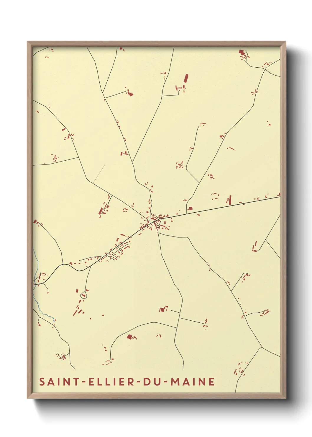 Un poster carteSaint-Ellier-du-Maine