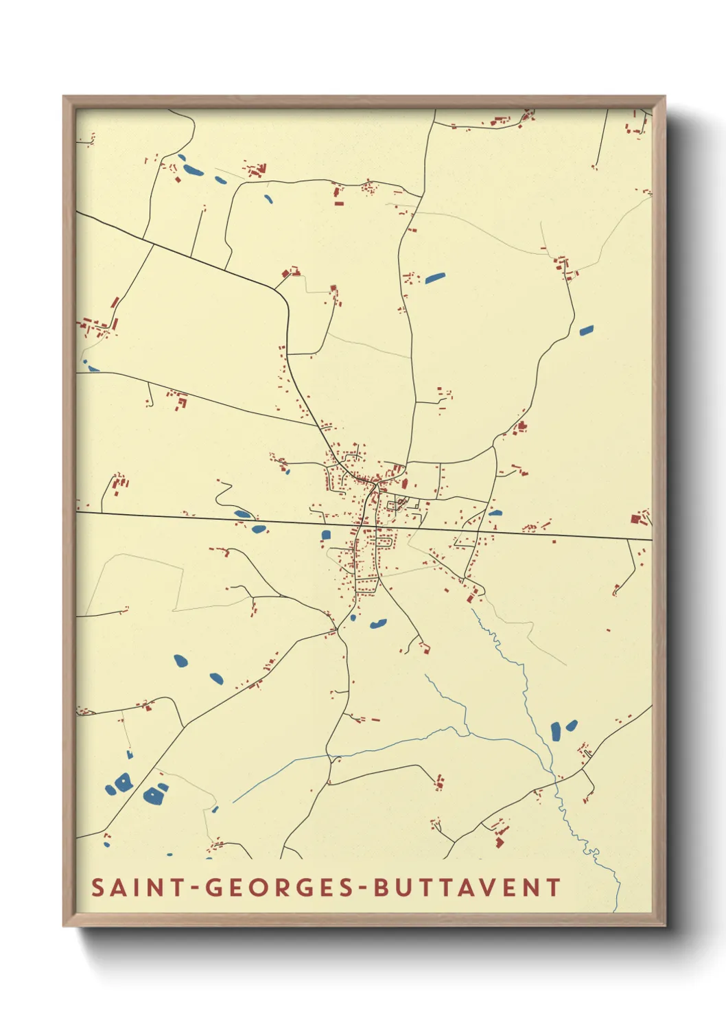 Un poster carteSaint-Georges-Buttavent