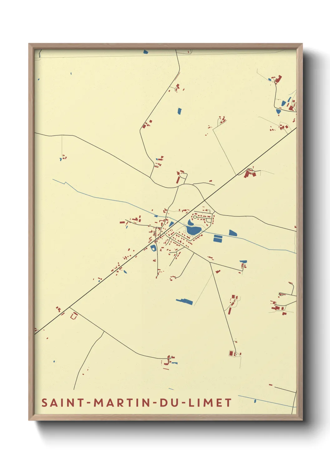 Un poster carteSaint-Martin-du-Limet