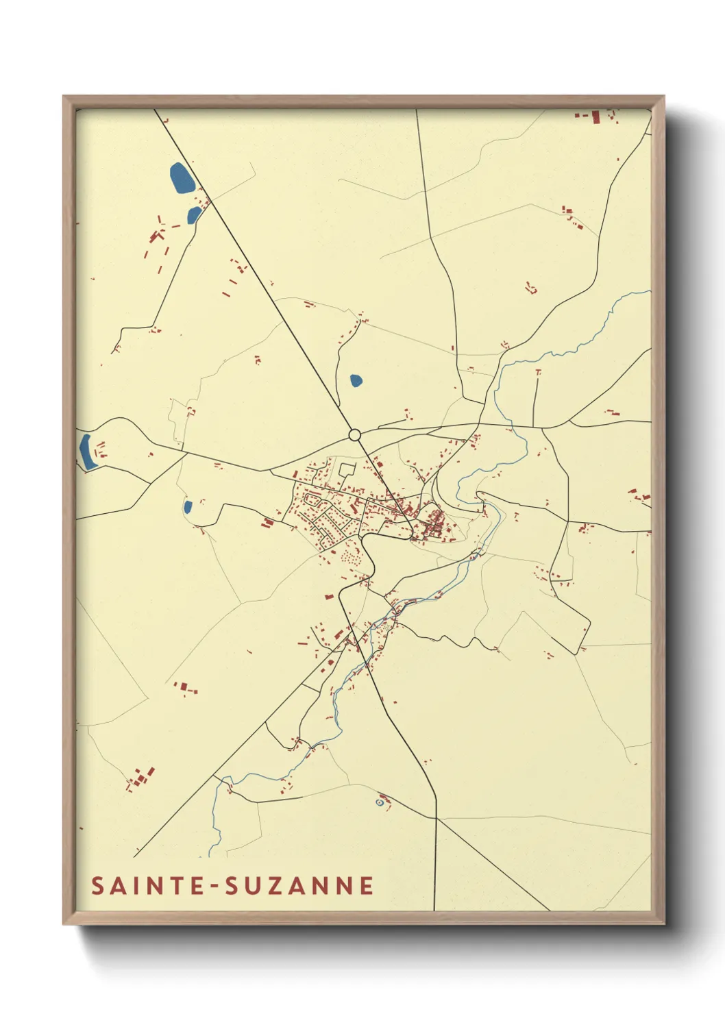 Un poster carteSainte-Suzanne