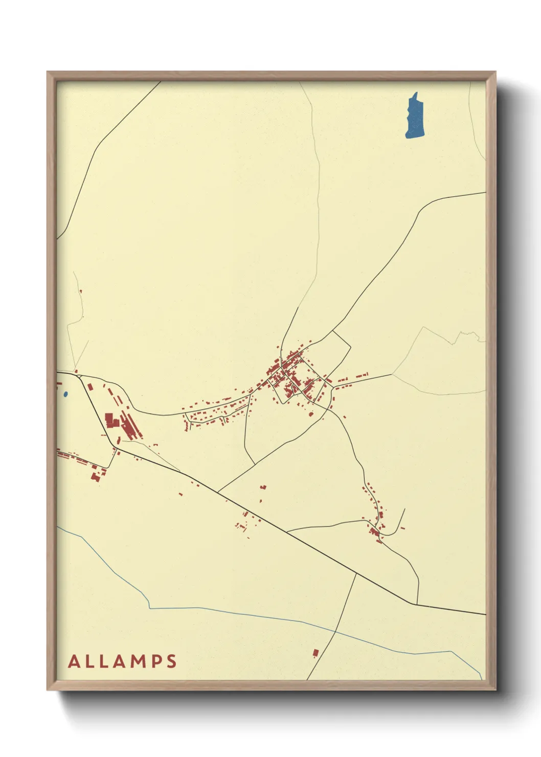 Une affiche de carte sur Allamps