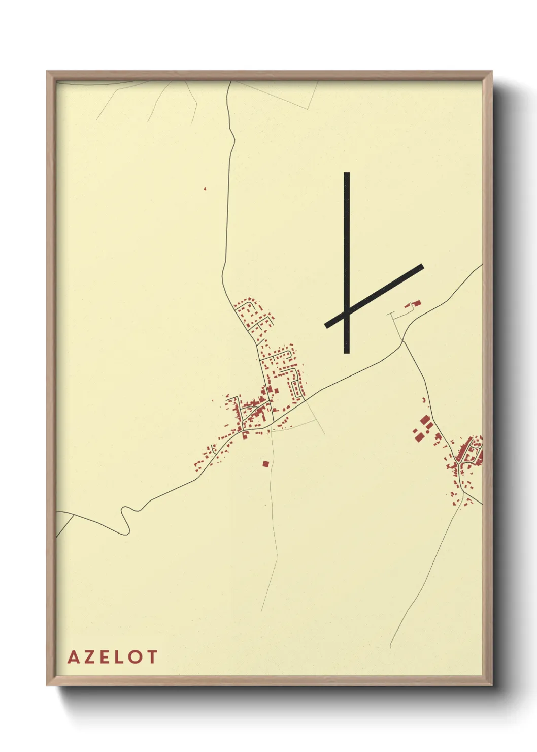 Une affiche de carte sur Azelot